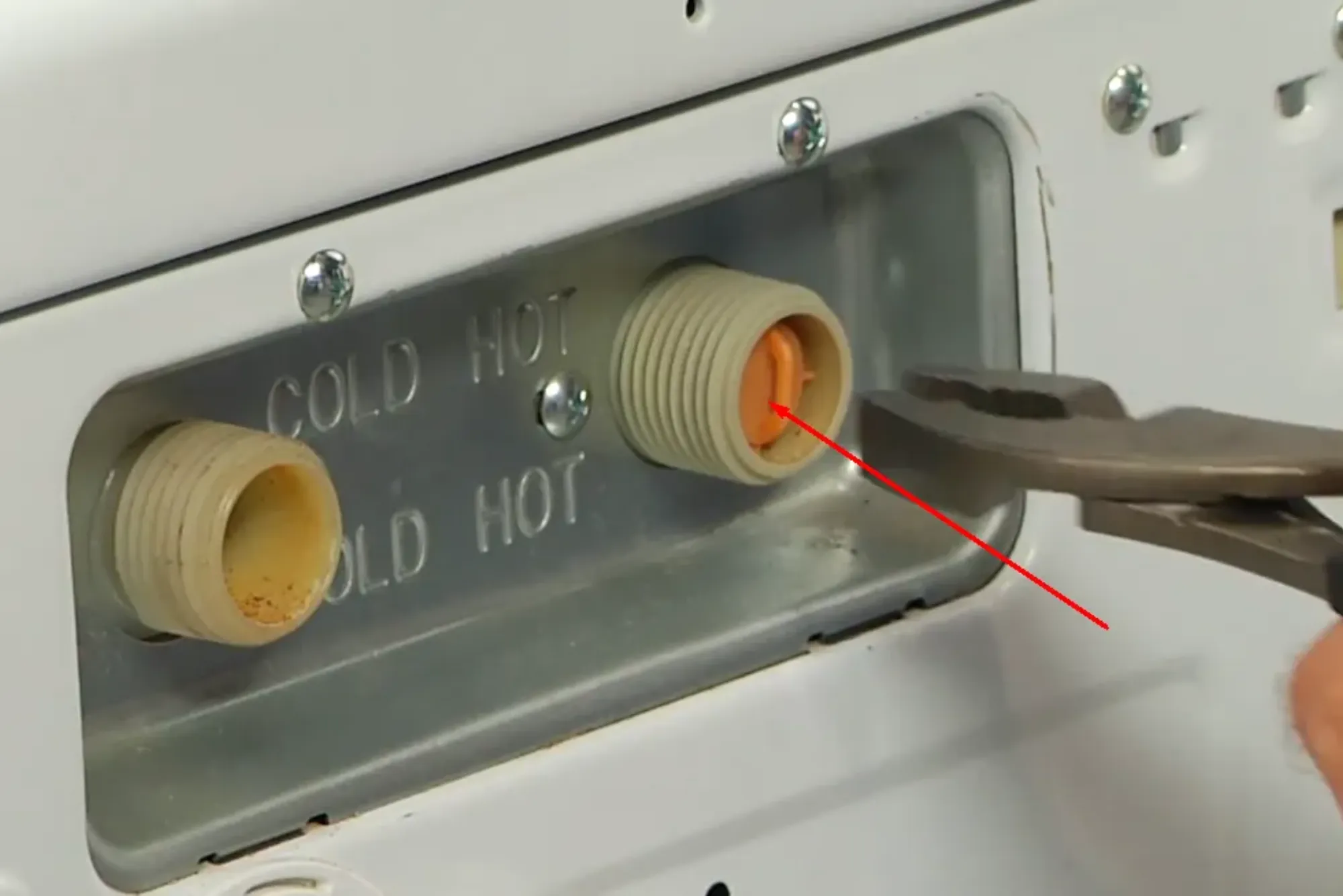 Washer Water Inlet Valve Screen Cleaning